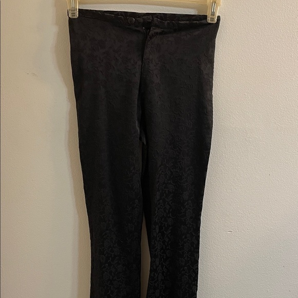 579 Pants - 579 Black Textured Trousers
